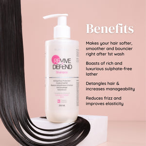 Suroskie Revive & Defend Shampoo - Instant Softness, Frizz Control, Improves Elasticity, Enhance Manageability, Perfect For All Hair Types (250ml)