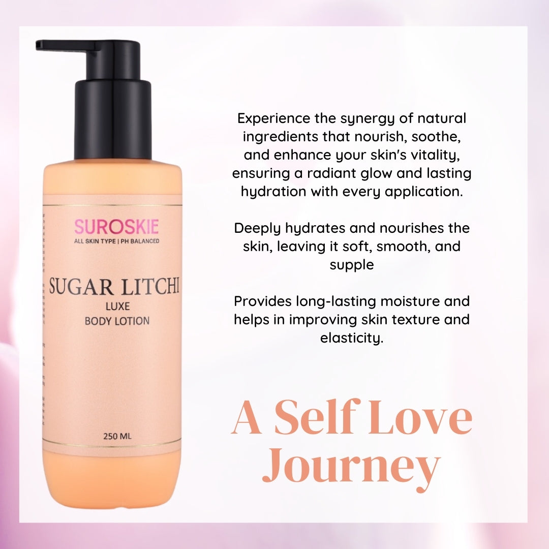 Sugar Litchi Body Lotion with PH Balanced (250ML)
