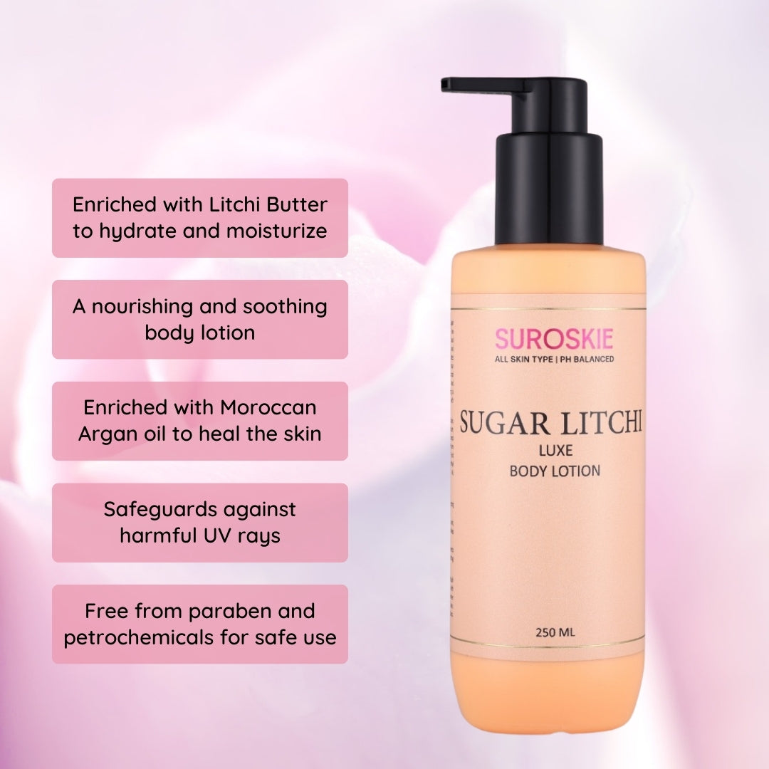 Sugar Litchi Body Lotion with PH Balanced (250ML)