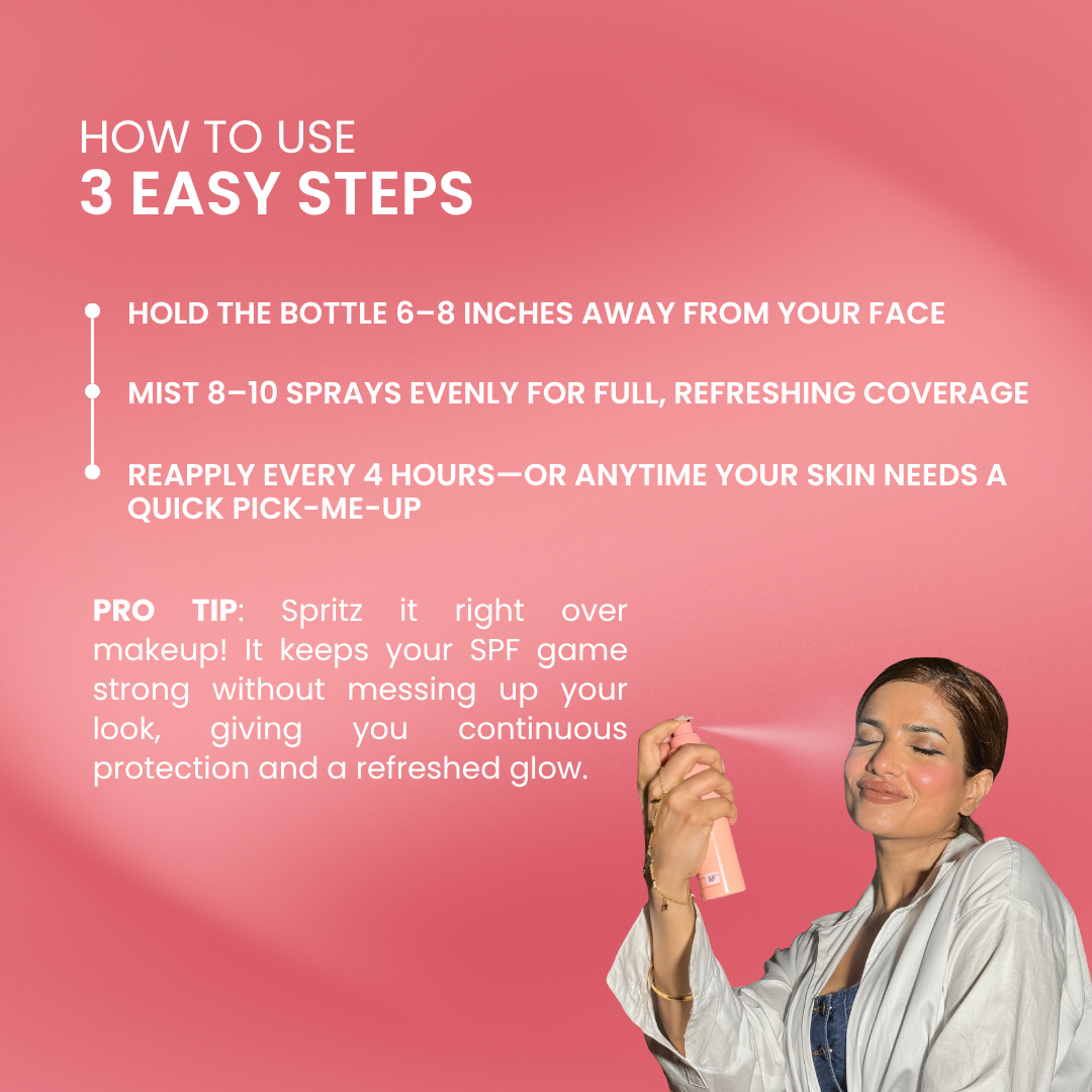 Glow Up Juice Spf 35 PA++++  Rice & Rose Dewy Spf Toner Mist