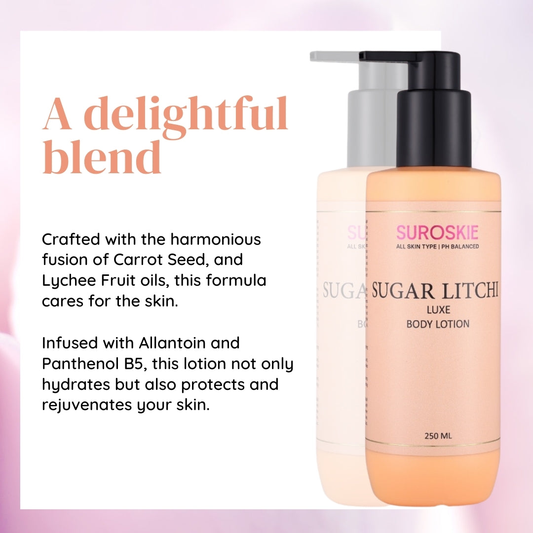 Sugar Litchi Body Lotion with PH Balanced (250ML)