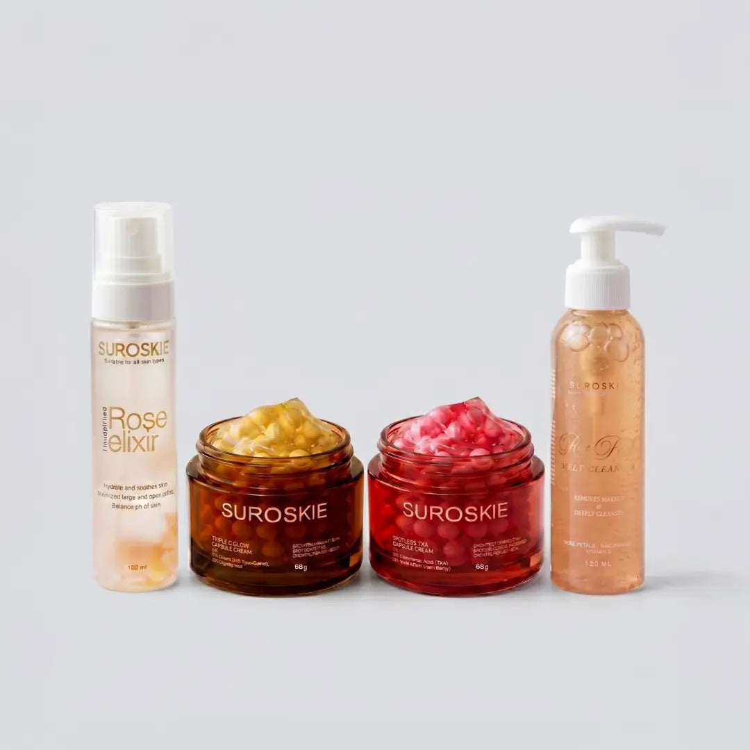 Rose Cleanser + Rose Elixir Combo + Any Capsule Cream
