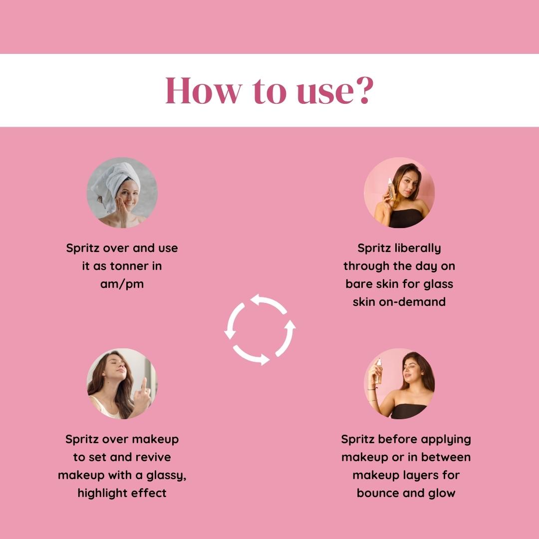 How to Use Suroskie Rose Water Spray for Face?