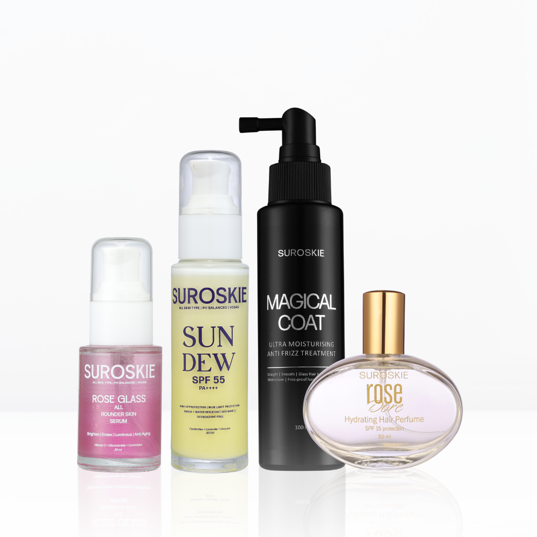 ANTI-AGING ARMOR SET ( 1.All Rounder Serum + 2.Sunscreen + 3.Rose Dore + 4.Magical Coat )