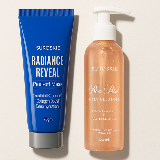 Rose Petal Melt Cleanser + Radiance Reveal Peel Off Mask