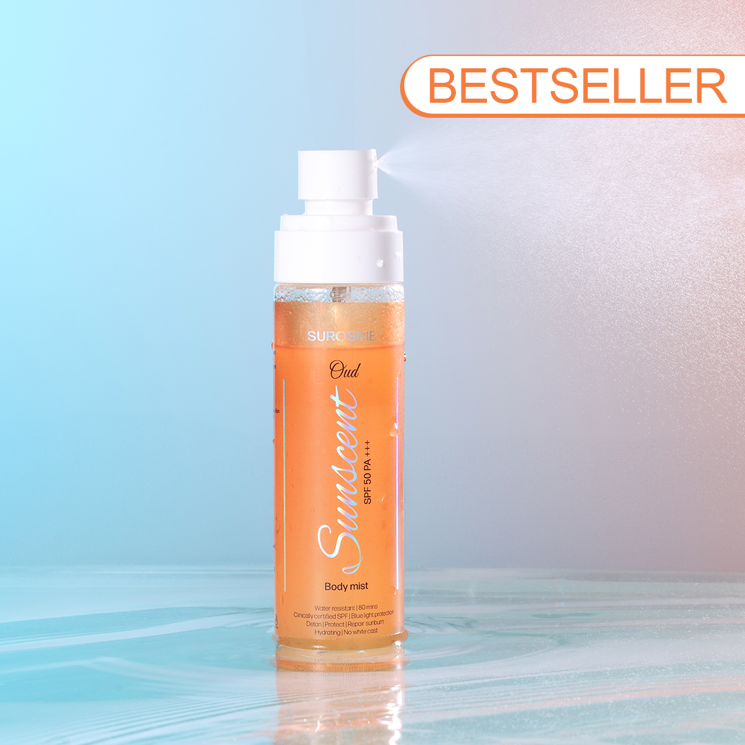 Sunscent Oud Sunscreen Body Mist with SPF 50 PA+++