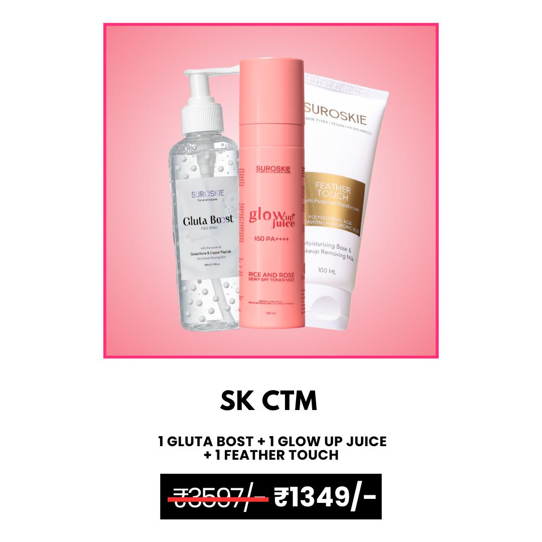 Gluta Boost + Glow Up Juice + Feather Touch