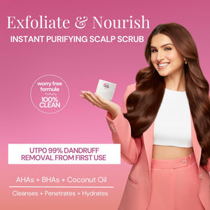 Suroskie Instant Purifying Scalp Scrub - Exfoliates Scalp, Removes Dirt, Buildup & Dead Skin Cells, Encourages Hair Growth, For All Hair Types (250ML)