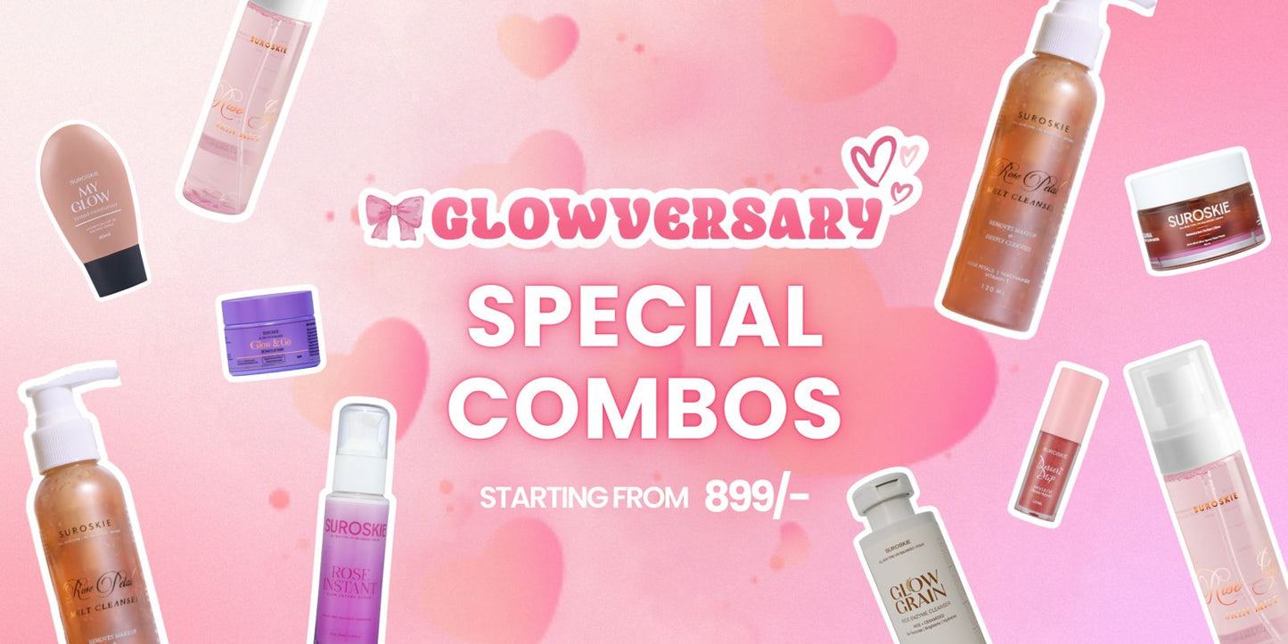 Glow-Versary Duo (ROSE CLEANSER & ROSE GLASS MIST) + Your favourite Product
