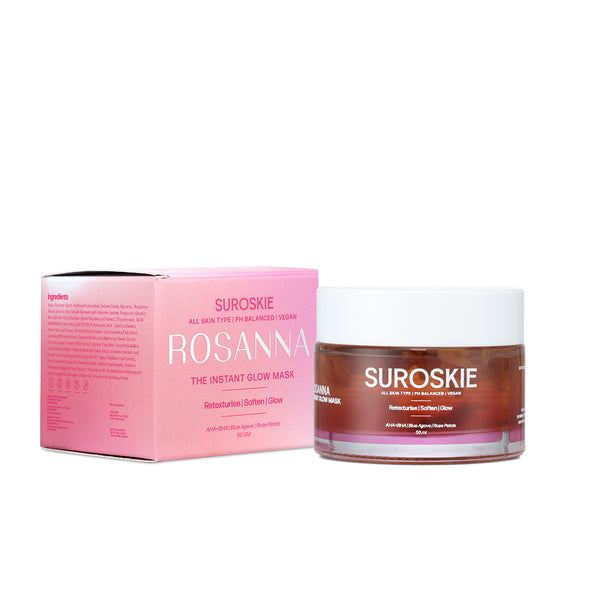 PACK OF 2 ROSE SKIN SERUM + 2 ROSE SKIN MOISTURIZER + 2 ROSE INSTANT GLOW MASK