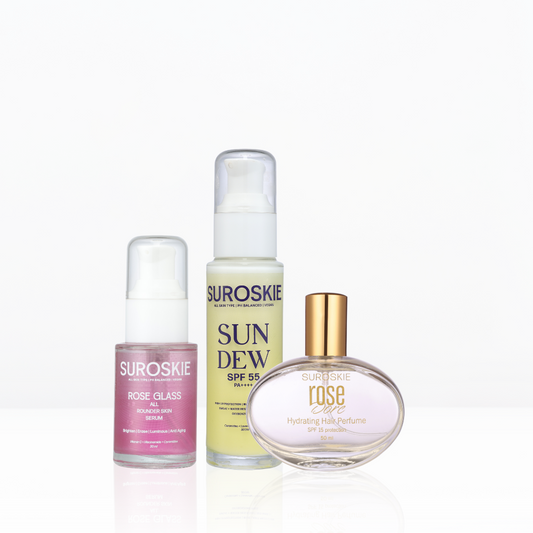 GOLDEN GODDESS GLOW ( 1.All Rounder Serum  +  2.Sunscreen  +  3.Rose Dore )