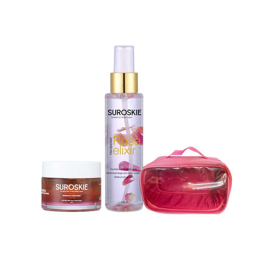Rose Elixir,Glow Mask and Limited Edition Pouch