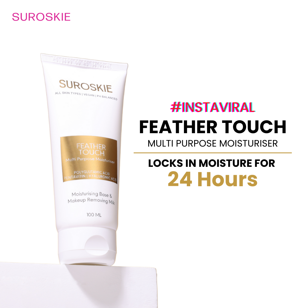 Suroskie Multi Purpose Face Moisturizer & Cream - Feather Touch Moisturizer - Deep Hydration, Anti-Ageing Boost, Soothing & Repair, Suitable for All (100ml)