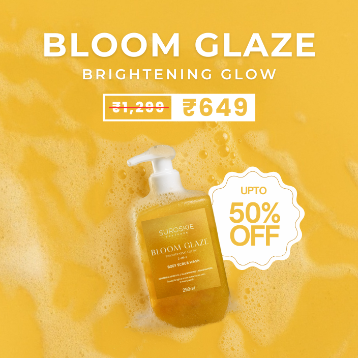 Suroskie Bloom Glaze Brightening Glow 2-in-1 Body Scrub Wash