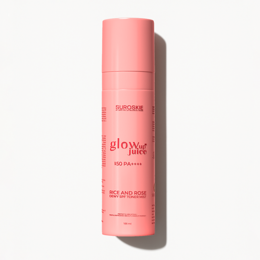 Glow Up Juice Spf 50 PA++++  Rice & Rose Dewy Spf Toner Mist