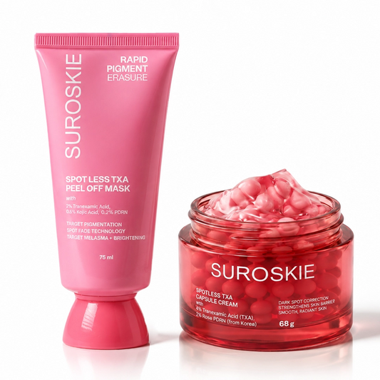 Pigmentation Peel-Off Mask + Spotless TXA Boba Capsule Cream