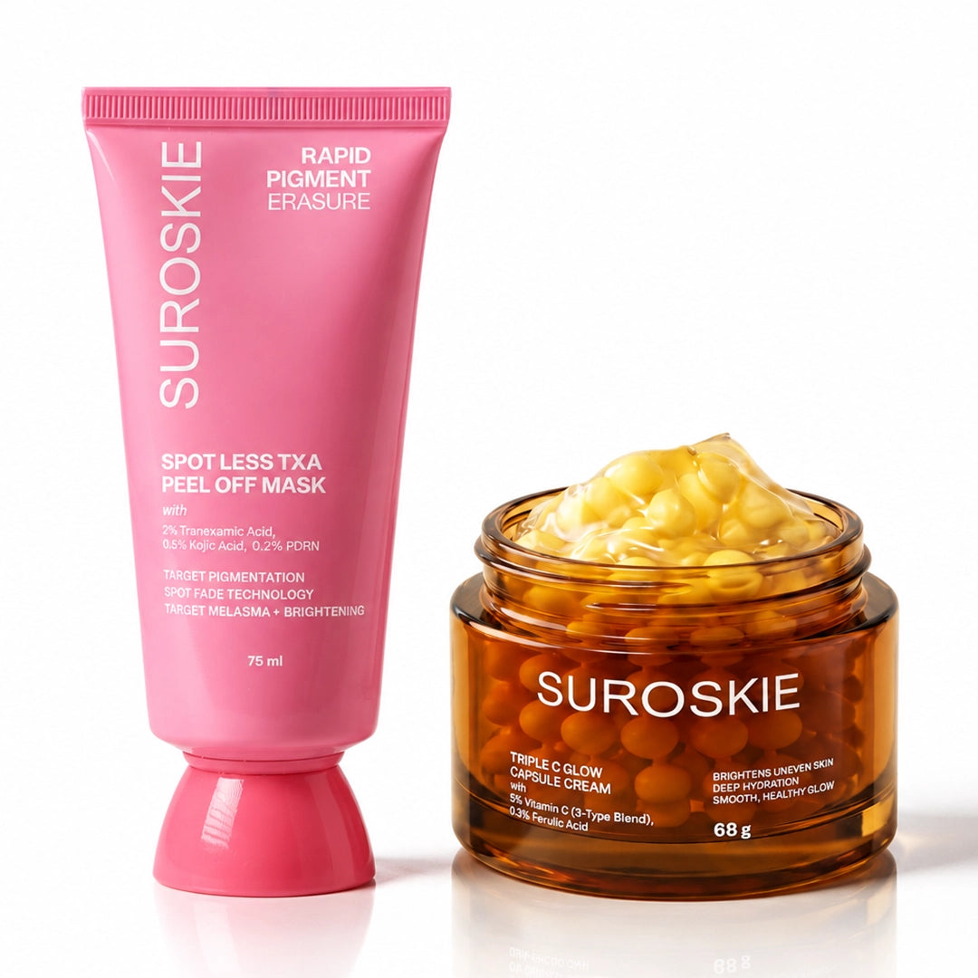 Pigmentation Peel-Off Mask + Triple C Glow Capsule Cream