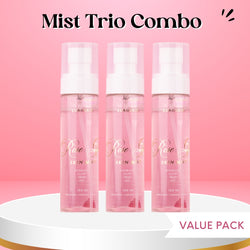 Set of 3 - Rose Glass Skin Mist