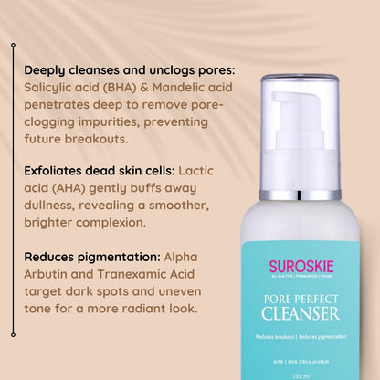 Deep Pore Cleanser With AHA BHA & Rice Water Extract