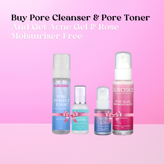 Buy Pore Cleanser & Pore Toner | Get Acne Gel & Rose Moisturiser Free