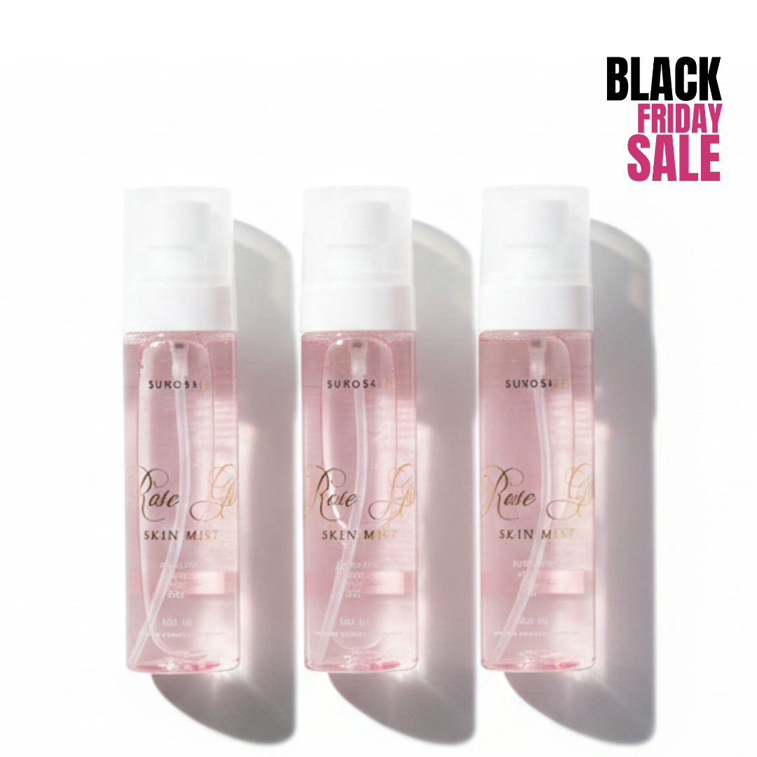 Pack Of 3 Rose Glass Mist