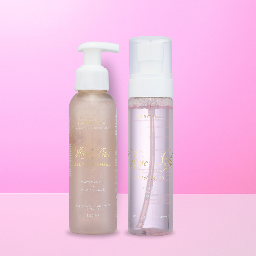 Rose Cleanser + Rose Glass Skin Mist