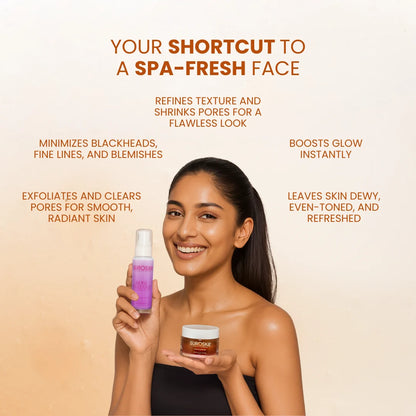 Instant Facial Combo (Rose Instant Glow Enzyme Scrub + Rosanna Instant Glow Face Mask)