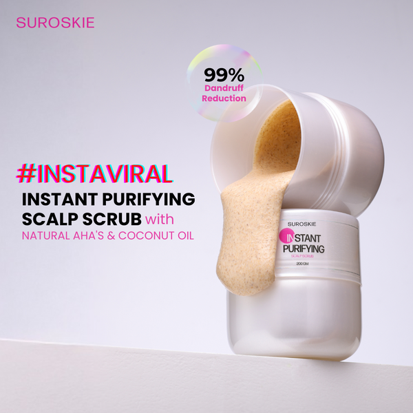 Purifying & Exfoliating Scalp Scrub with Aha Bha for Dandruff, Hair ...