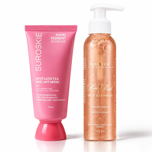 Rose Petals Melt Cleanser + Pigmentation Peel-Off Mask