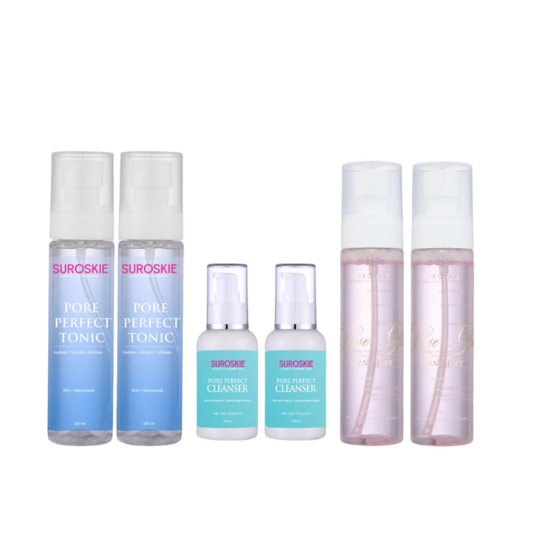 Pack of 2 Pore Cleanser, 2 Toner and 2 Skin Mist