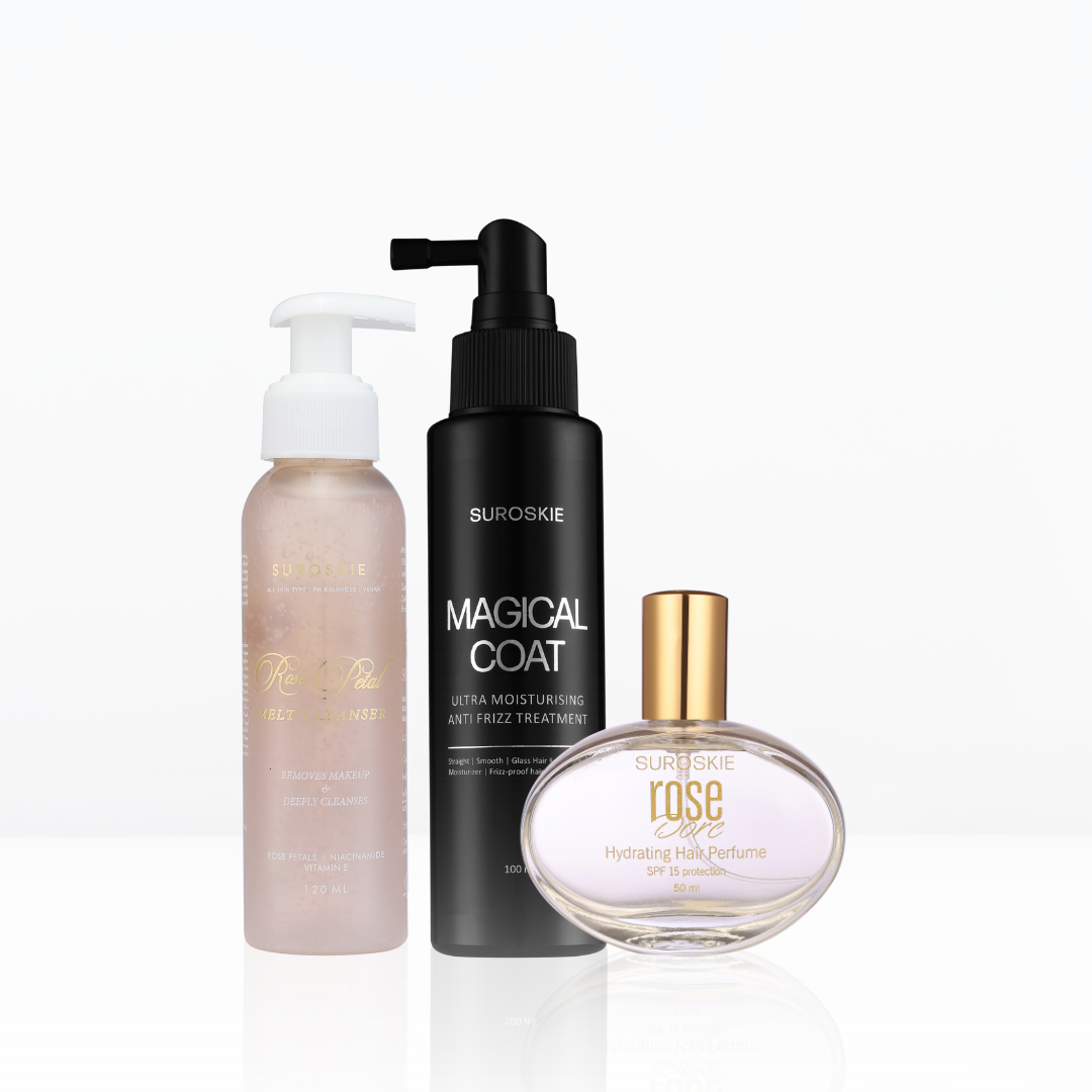 PETAL SOFT PURIFY & PROTECT ( 1.Rose Petal Melt Cleanser  +  2.Magical Coat  +  3.Rose Dore )