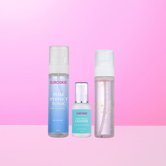 Pack of Pore Cleanser, Toner and Skin Mist