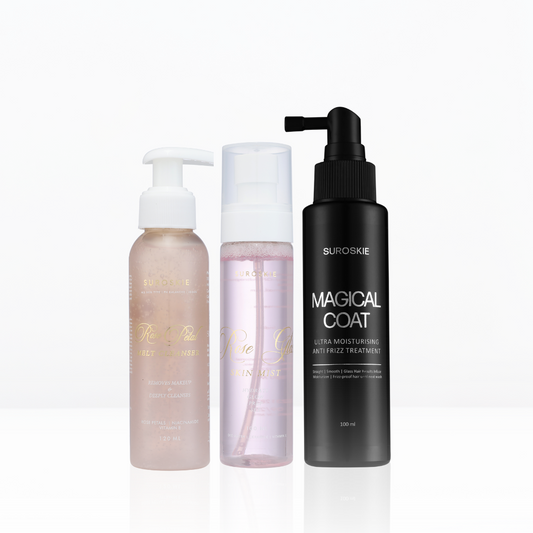 ROSE GOLD RADIANCE COLLECTION ( 1.Rose Skin Mist  +  2.Rose Melt Cleanser  +  3.Magical Coat )