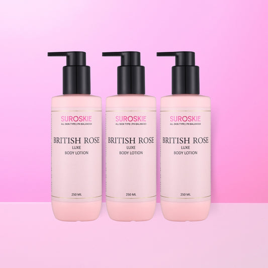 Pack of 3 - British Rose Body Lotion