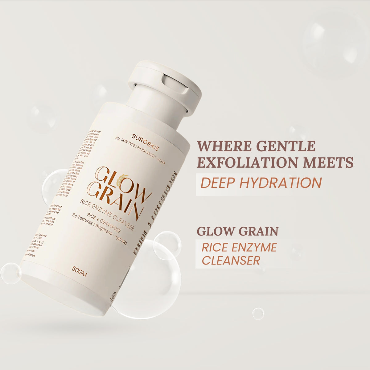 Suroskie Glow Grain - Rice Enzyme Cleanser