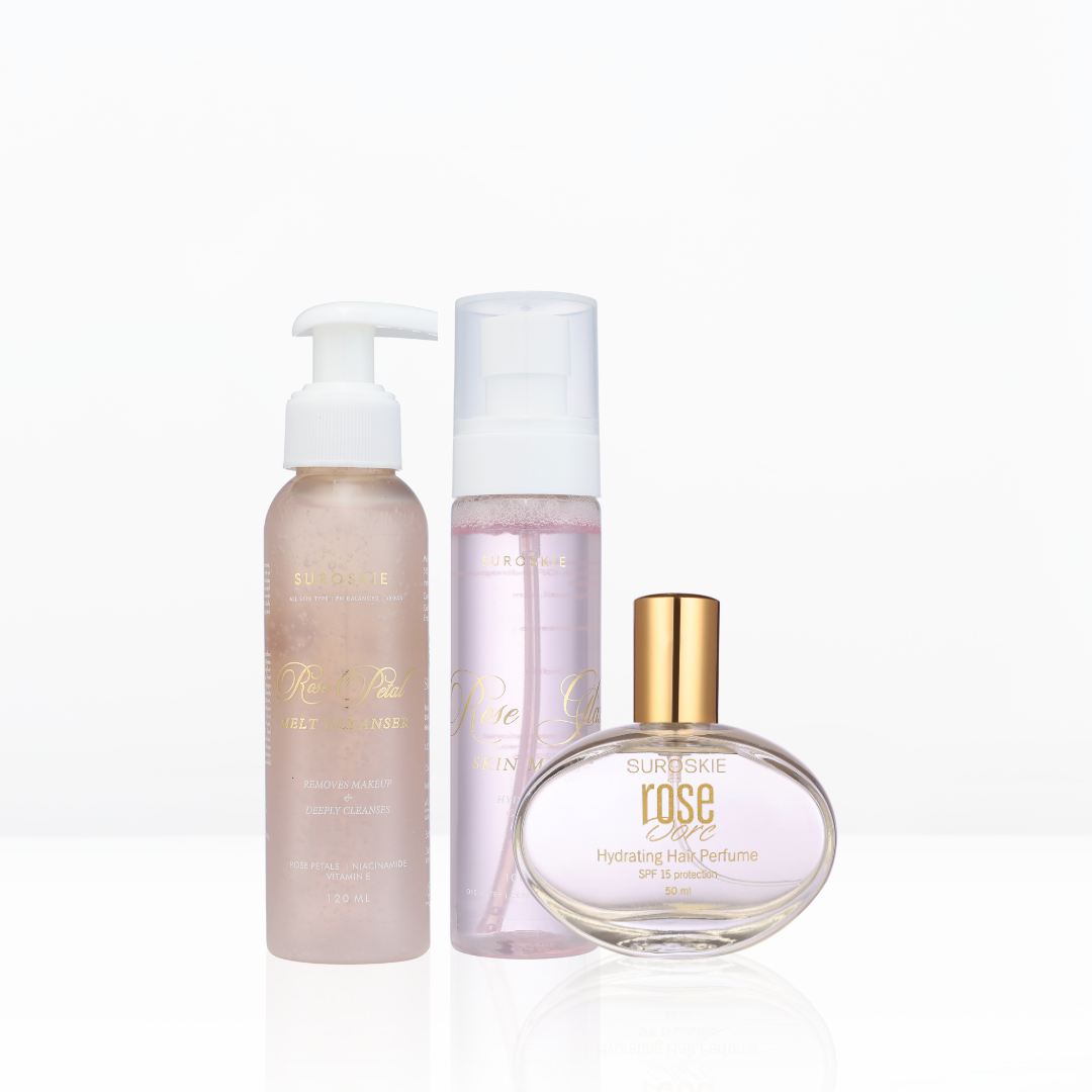 DORE DELIGHTFUL SKINCARE SET ( 1.Rose Skin Mist  +  2.Rose Melt Cleanser  +  3.Rose Dore )