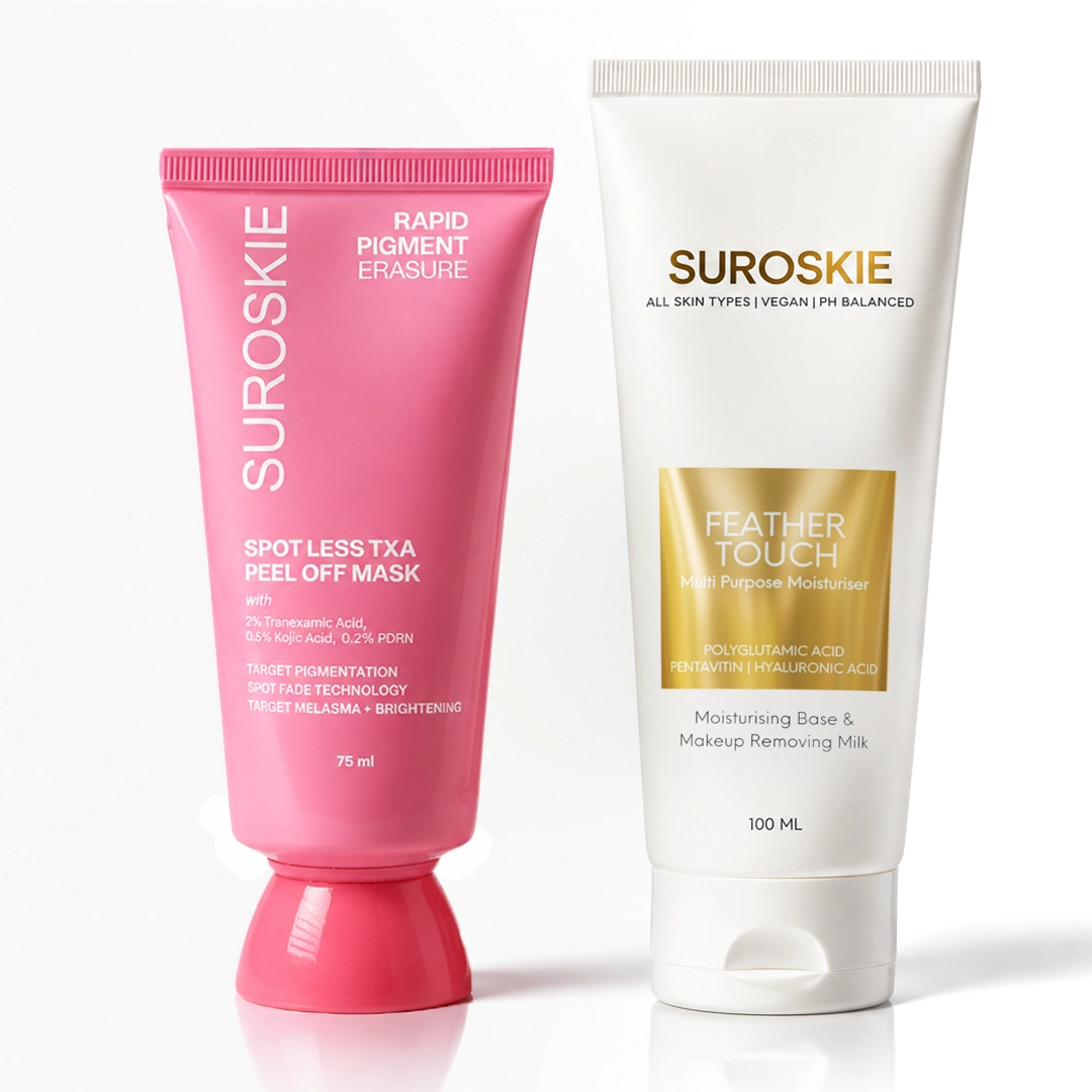 Pigmentation Peel-Off Mask + Feather Touch Moisturizer