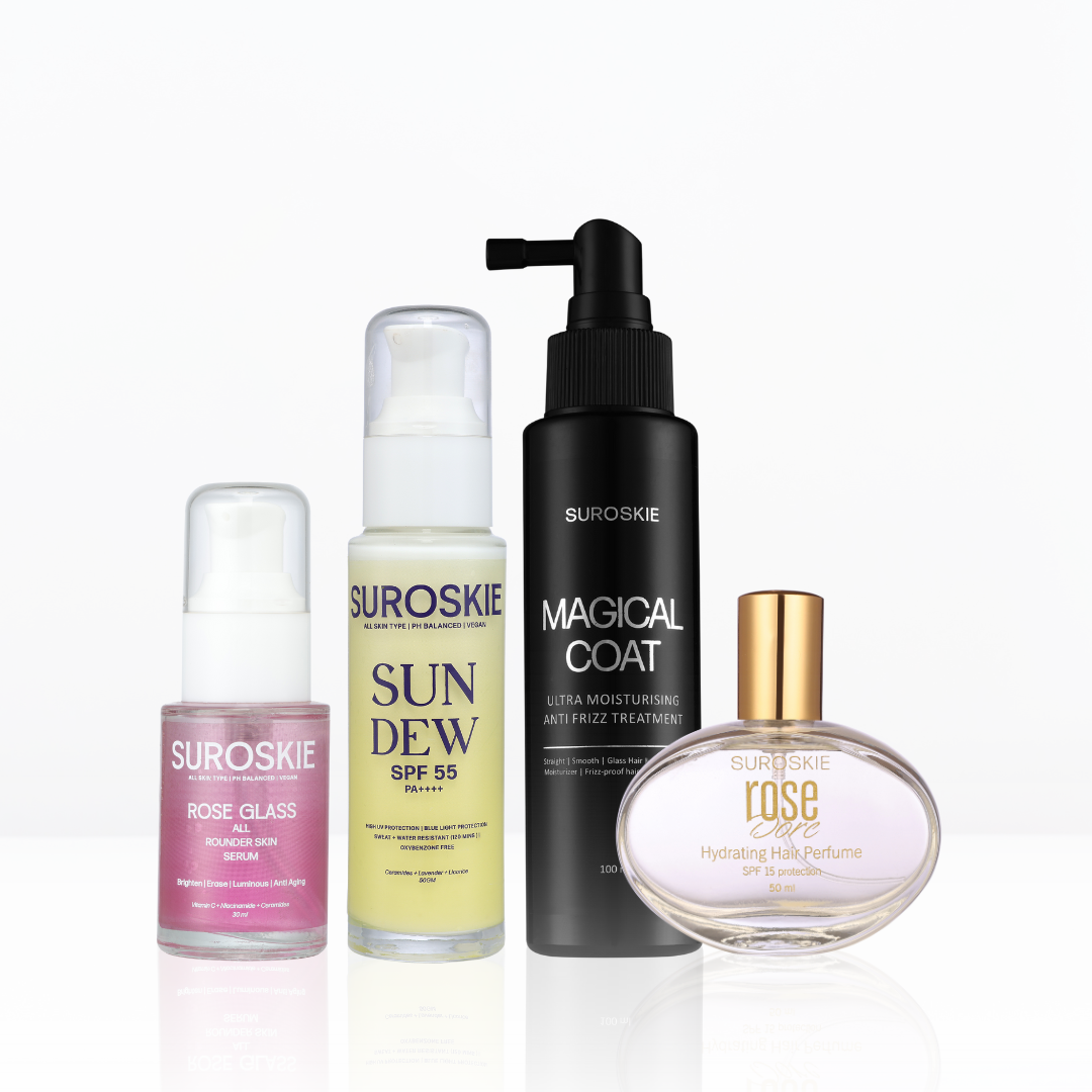 ANTI-AGING ARMOR SET ( 1.All Rounder Serum  +  2.Sunscreen  +  3.Rose Dore  +  4.Magical Coat )