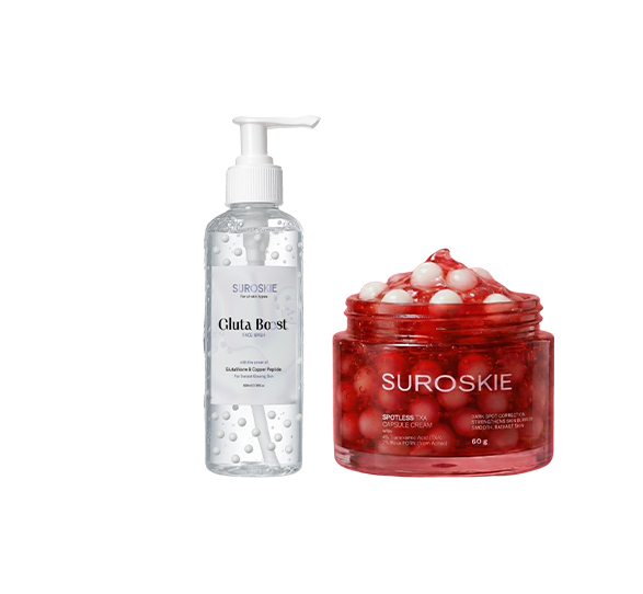 SPOTLESS TXA CAPSULE CREAM + Gluta Boost Facewash  Combo