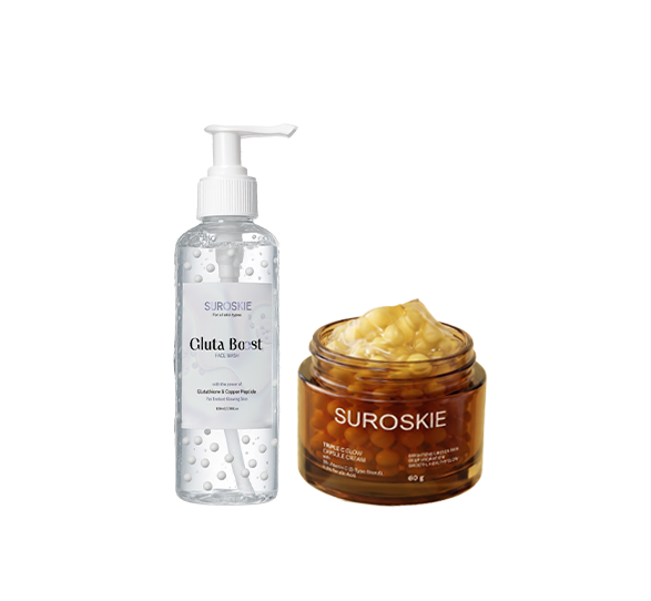 TRIPLE C GLOW CAPSULE CREAM + Gluta Boost Facewash Combos