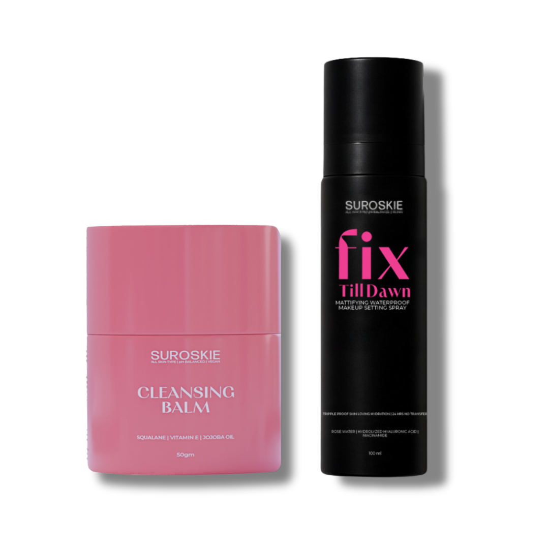 CLEANSING BALM+MAKEUP FIXER