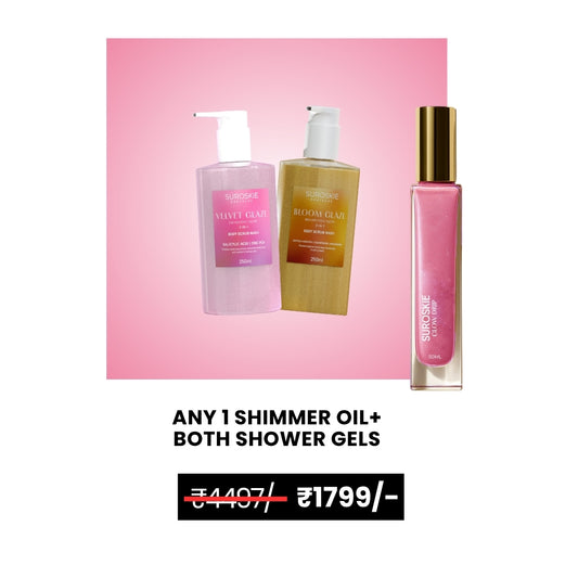Shimmer Oil + Both Shower Gels