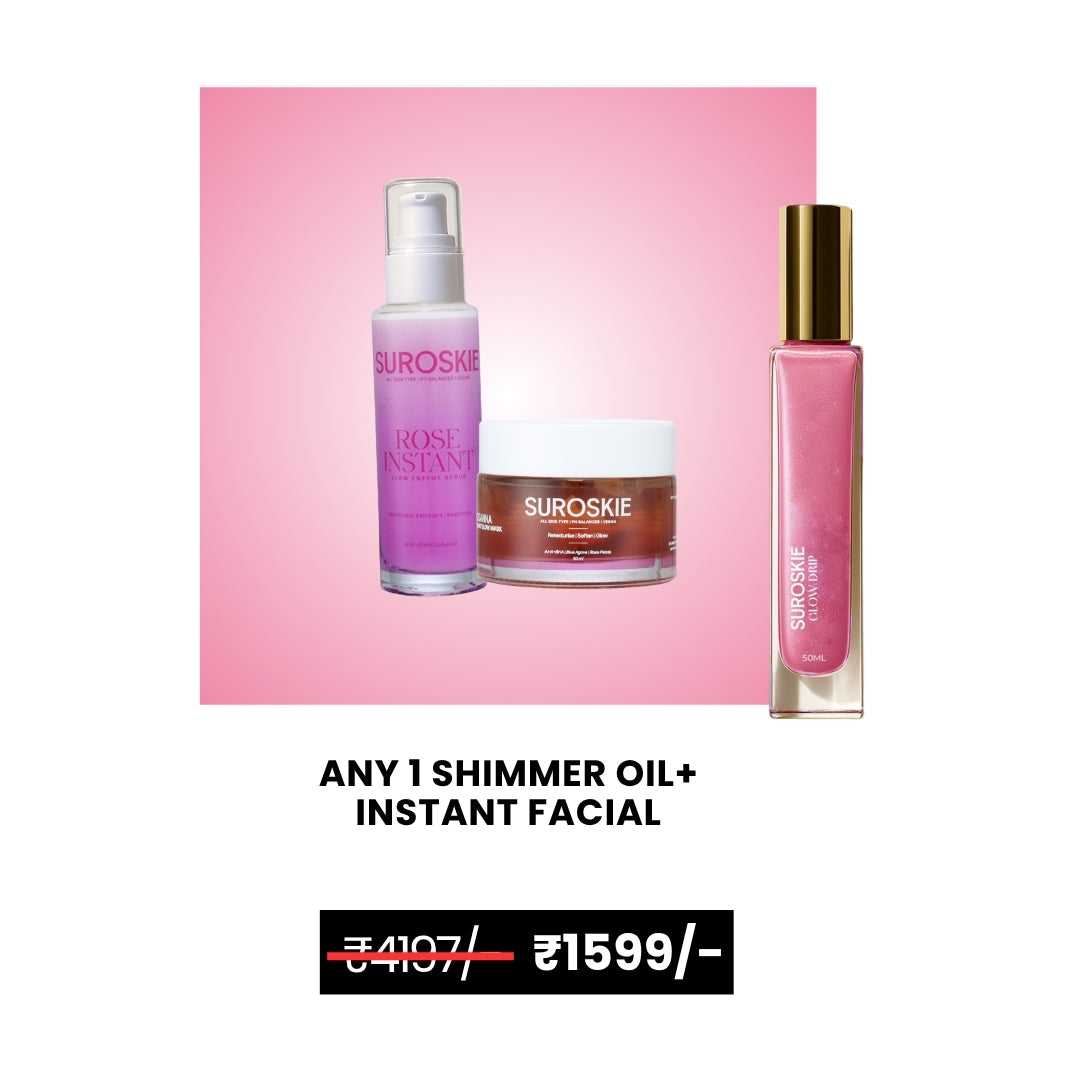 Shimmer Oil + Instant Facial Kit