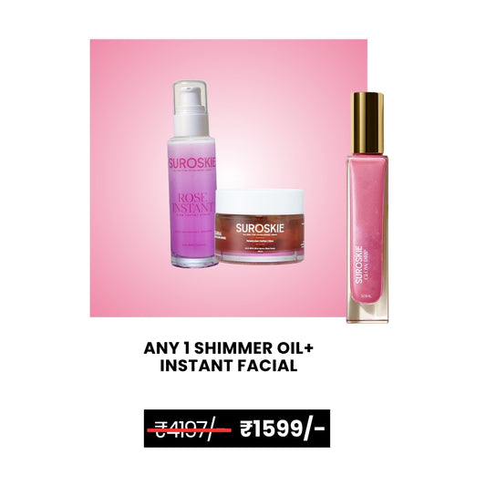 Shimmer Oil + Instant Facial Kit