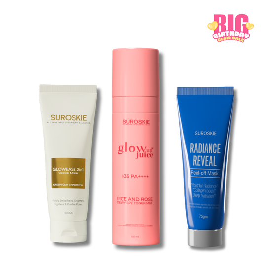 Korean Facial Combo ( Glow Ease + Radiance Reveal + Glow Up Juice )