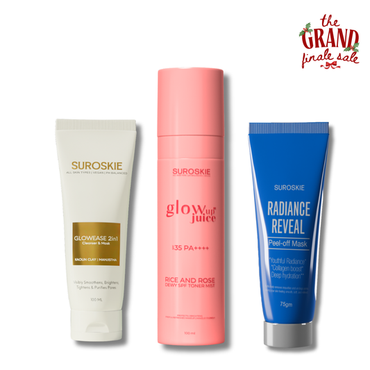 Korean Facial Combo ( Glow Ease + Radiance Reveal + Glow Up Juice )