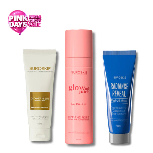 Korean Facial Combo ( Glow Ease + Radiance Reveal + Glow Up Juice )