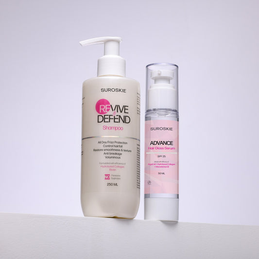 Revive And Defend Shampoo + Advanced Glass Hair Serum SPF 25