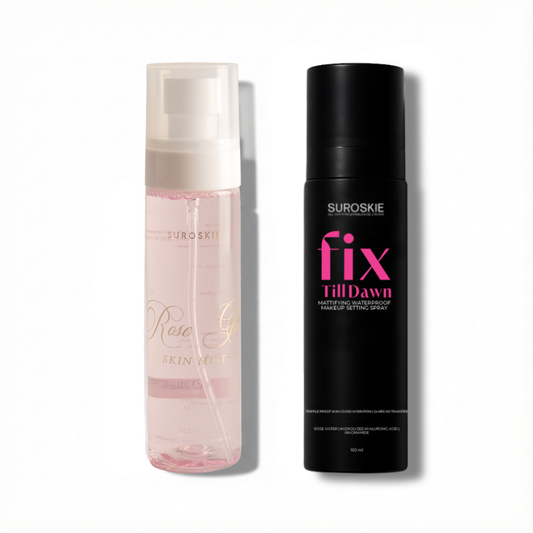 MAKEUP FIXER+ROSE GLASS SKIN MIST