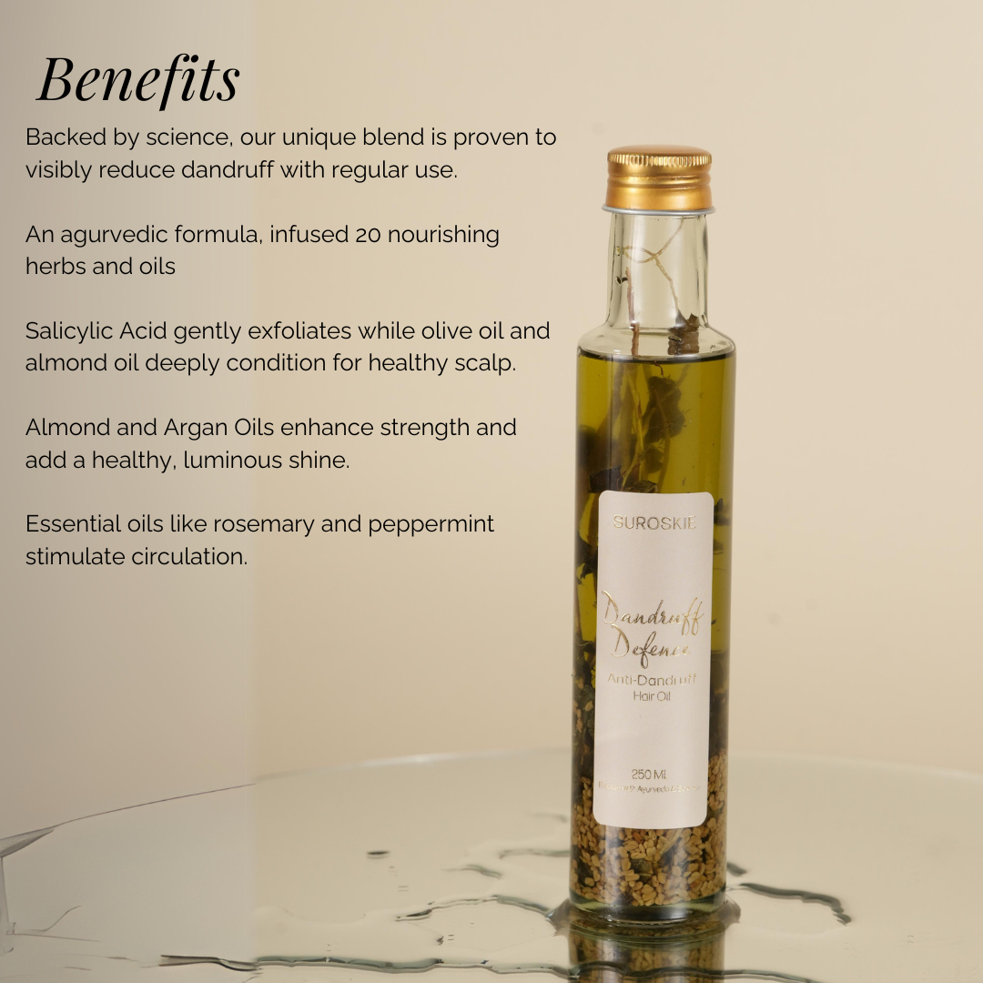 Dandruff Defence Hair Oil With Rosemary & Olive Oil Extract for Scalp